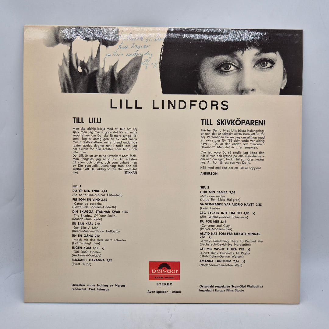 Lill Lindfors Du är den ende vinyl LP retro