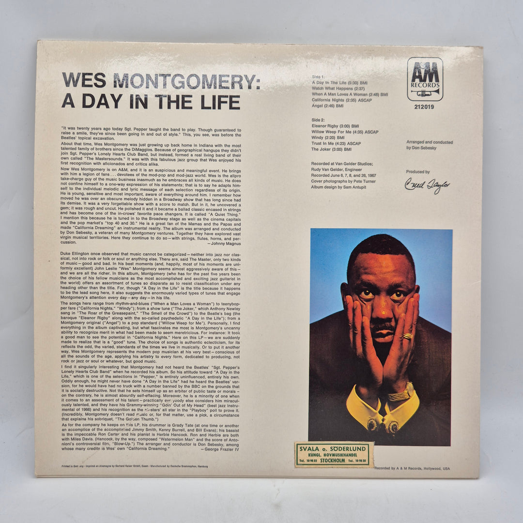 Wes Montgomery A Day In The Life vinyl LP