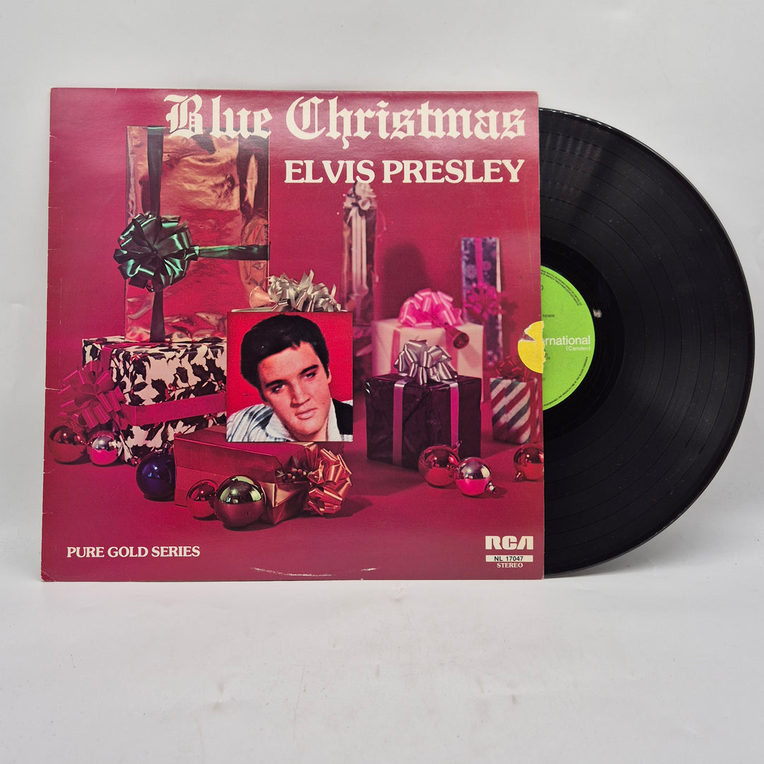 Elvis Presley Blue Christmas retro vinyl LP