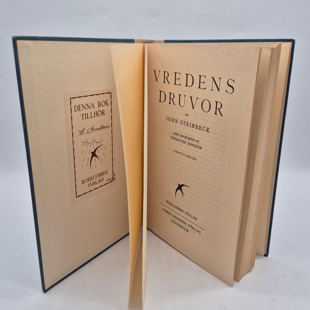 Vredens druvor del 1 retro inbunden bok