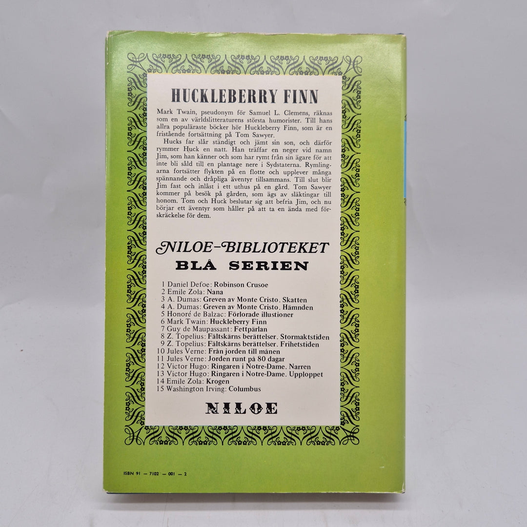 Huckleberry Finn klassisk retro bok Niloe