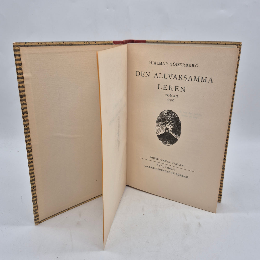 Den allvarsamma leken klassisk inbunden retrobok