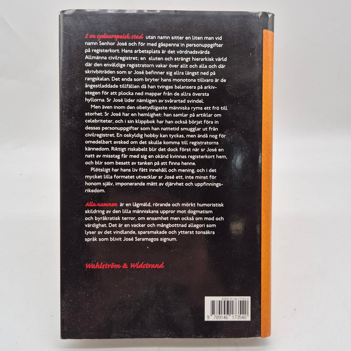 Alla namnen inbunden roman Saramago retro