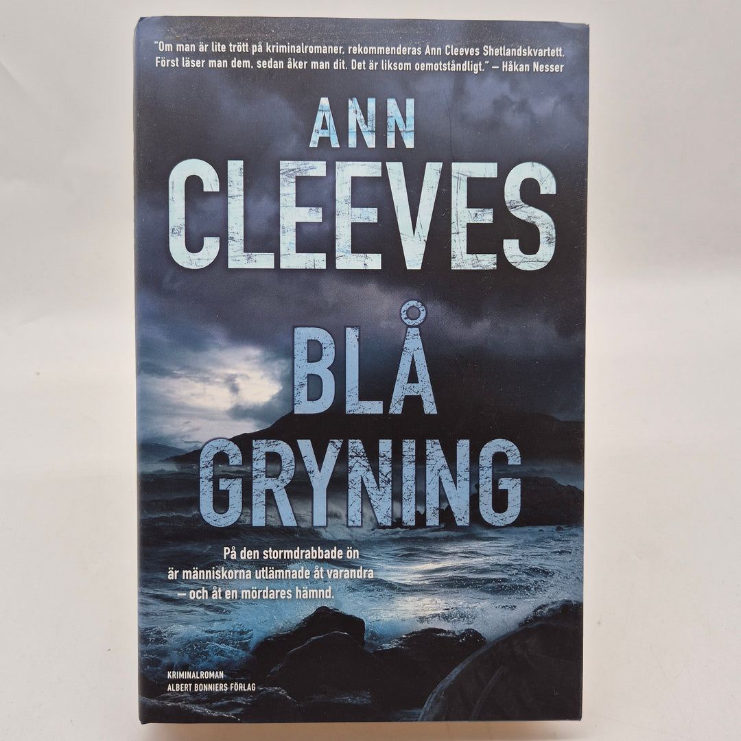 Blå gryning kriminalroman inbunden Ann Cleeves