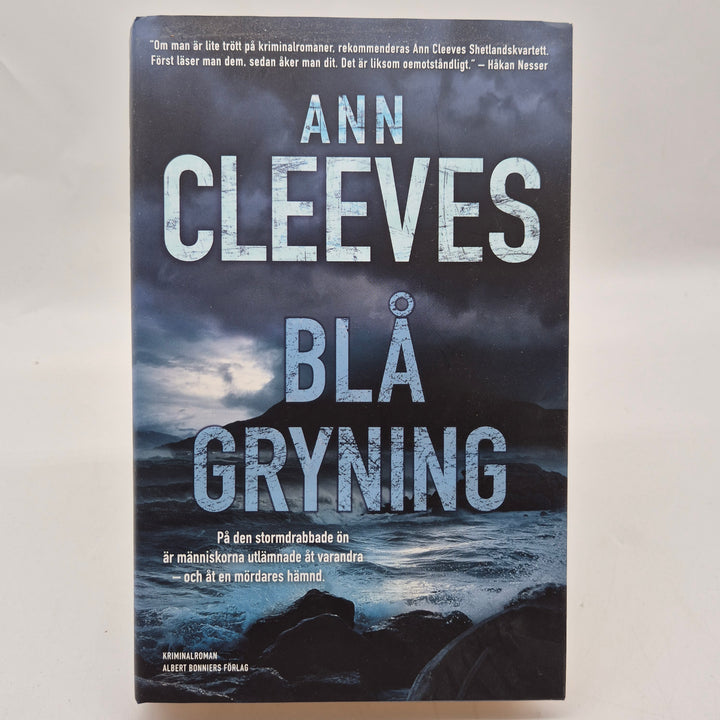 Blå gryning kriminalroman inbunden Ann Cleeves