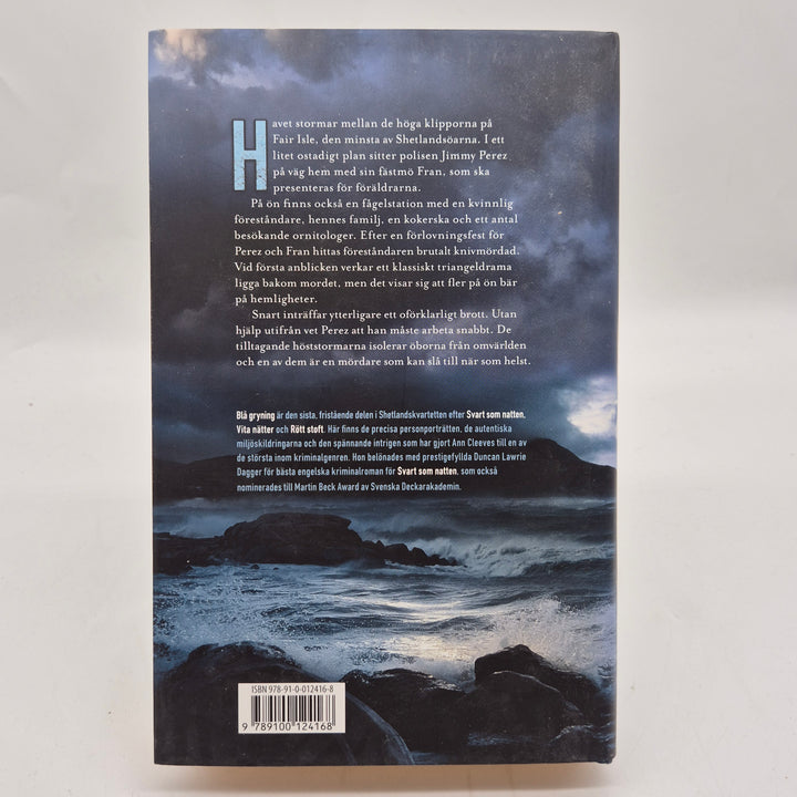 Blå gryning kriminalroman inbunden Ann Cleeves