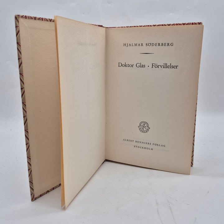 Doktor Glas och Förvillelser klassisk inbunden bok