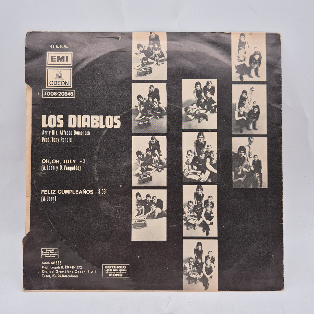 Los Diablos retro vinylsingel 7 tum
