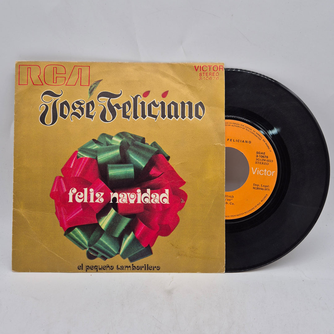 Retro vinylsingel José Feliciano Feliz Navidad
