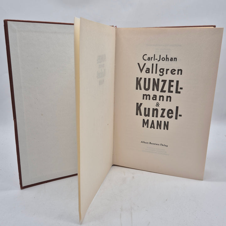 Kunzelmann och Kunzelmann inbunden roman Bonniers