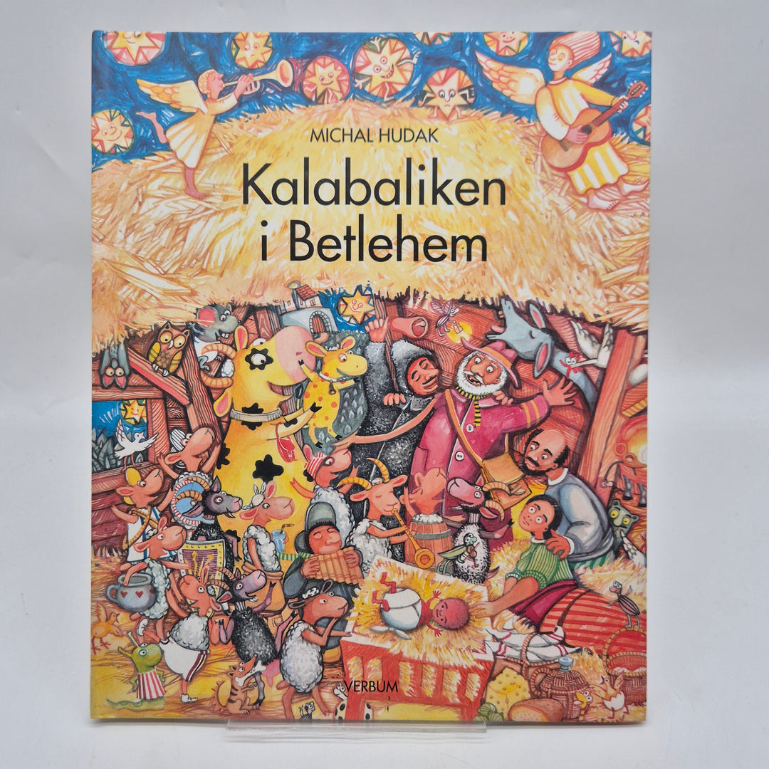Kalabaliken i Betlehem färgstark julbilderbok Verbum
