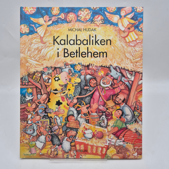 Kalabaliken i Betlehem färgstark julbilderbok Verbum