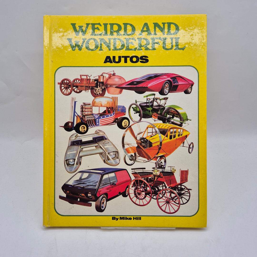 Retro bildbok Weird and Wonderful Autos gul