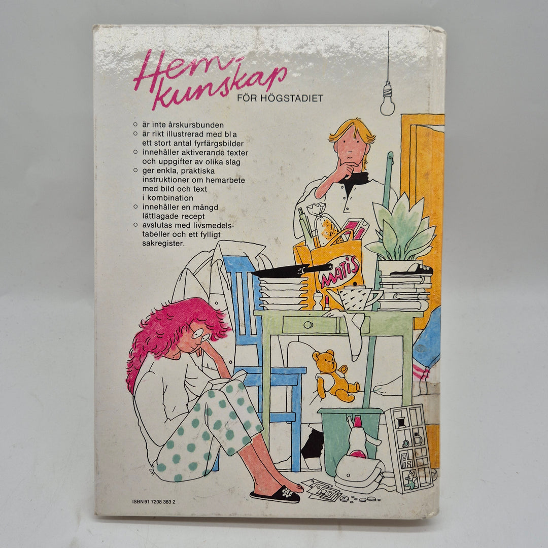 Retro lärobok hemkunskap högstadiet 1980-tal