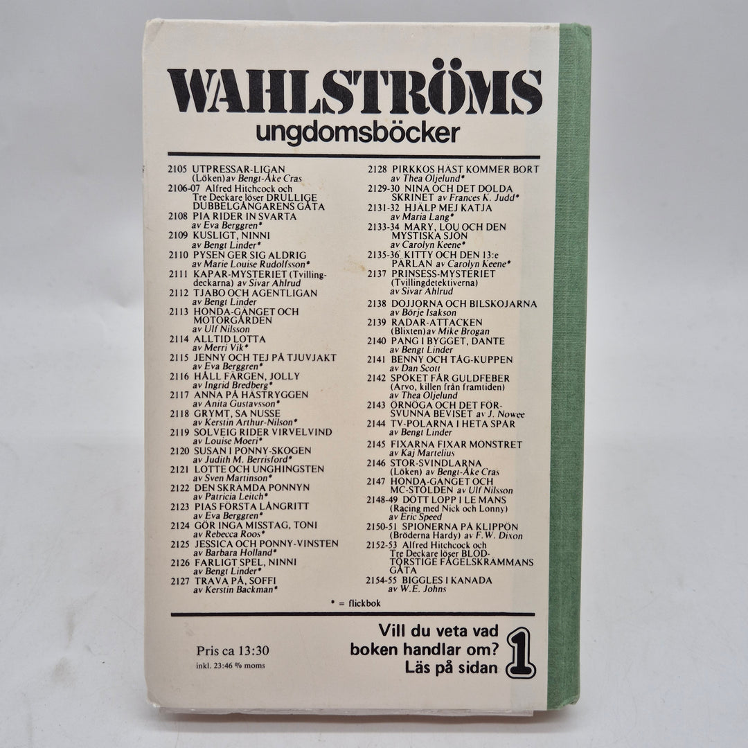 Retro ungdomsbok Fixarna fixar Monstret B Wahlströms