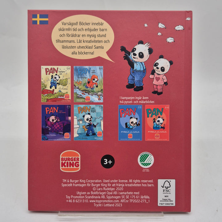 Barnbok Pan hjälper till Burger King modern