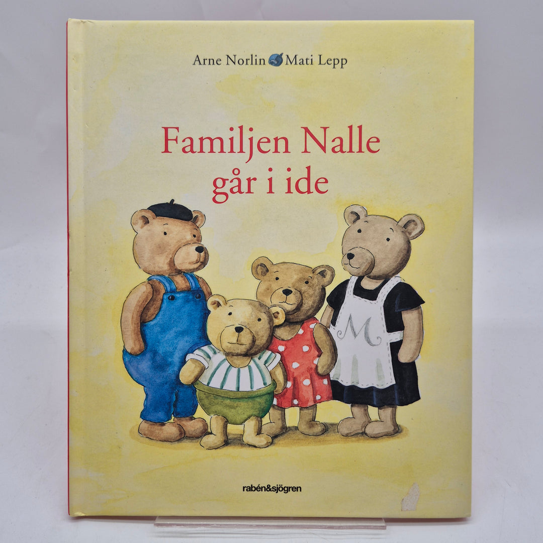 Familjen Nalle går i ide barnbok Rabén Sjögren