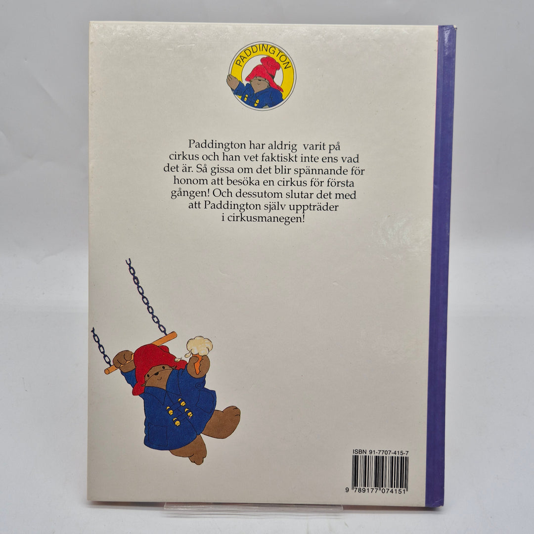 Paddington på cirkus barnbok Richters vintage