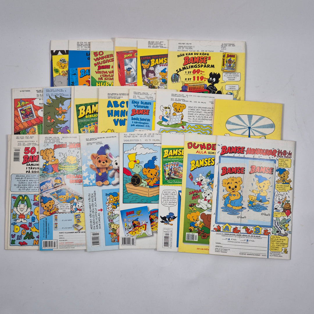 Retro Bamse serietidningar blandat parti 90–00-tal