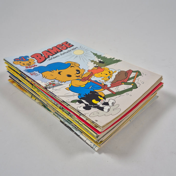 Retro Bamse serietidningar blandat parti 90–00-tal
