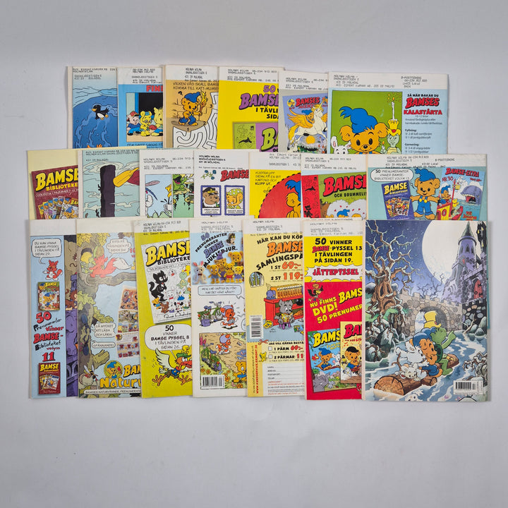 Retro Bamse serietidningar bunt tidigt 2000tal