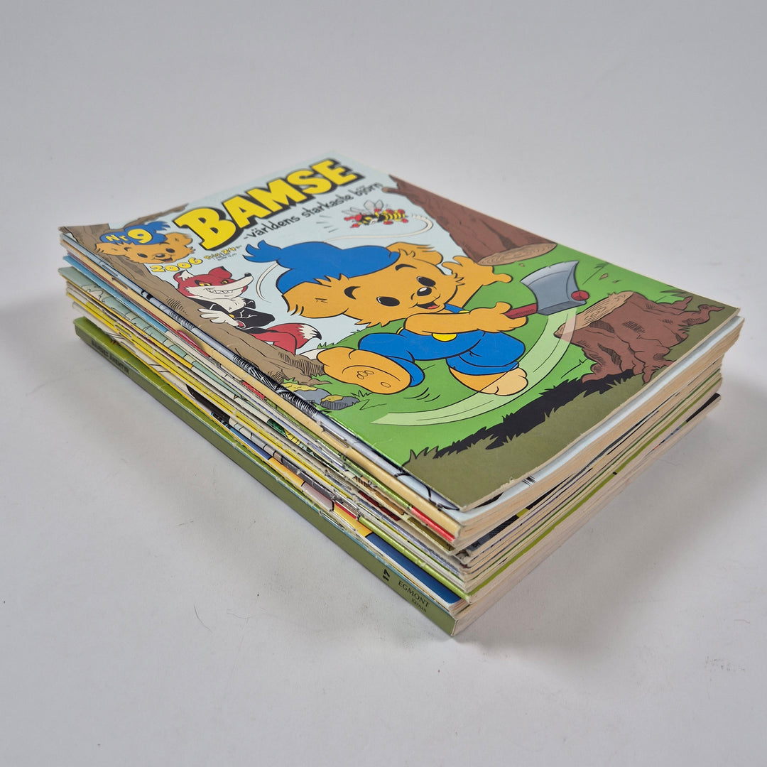 Retro Bamse serietidningar bunt tidigt 2000tal