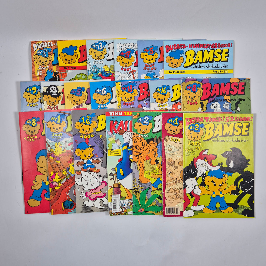 Bamse serietidningar samling blandade nummer 2000tal
