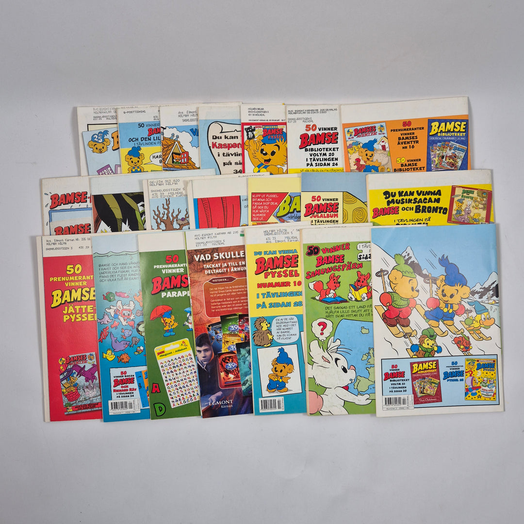 Bamse serietidningar samling blandade nummer 2000tal