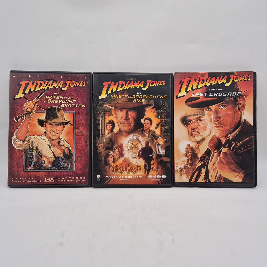 Indiana Jones DVD box 3 pack retro