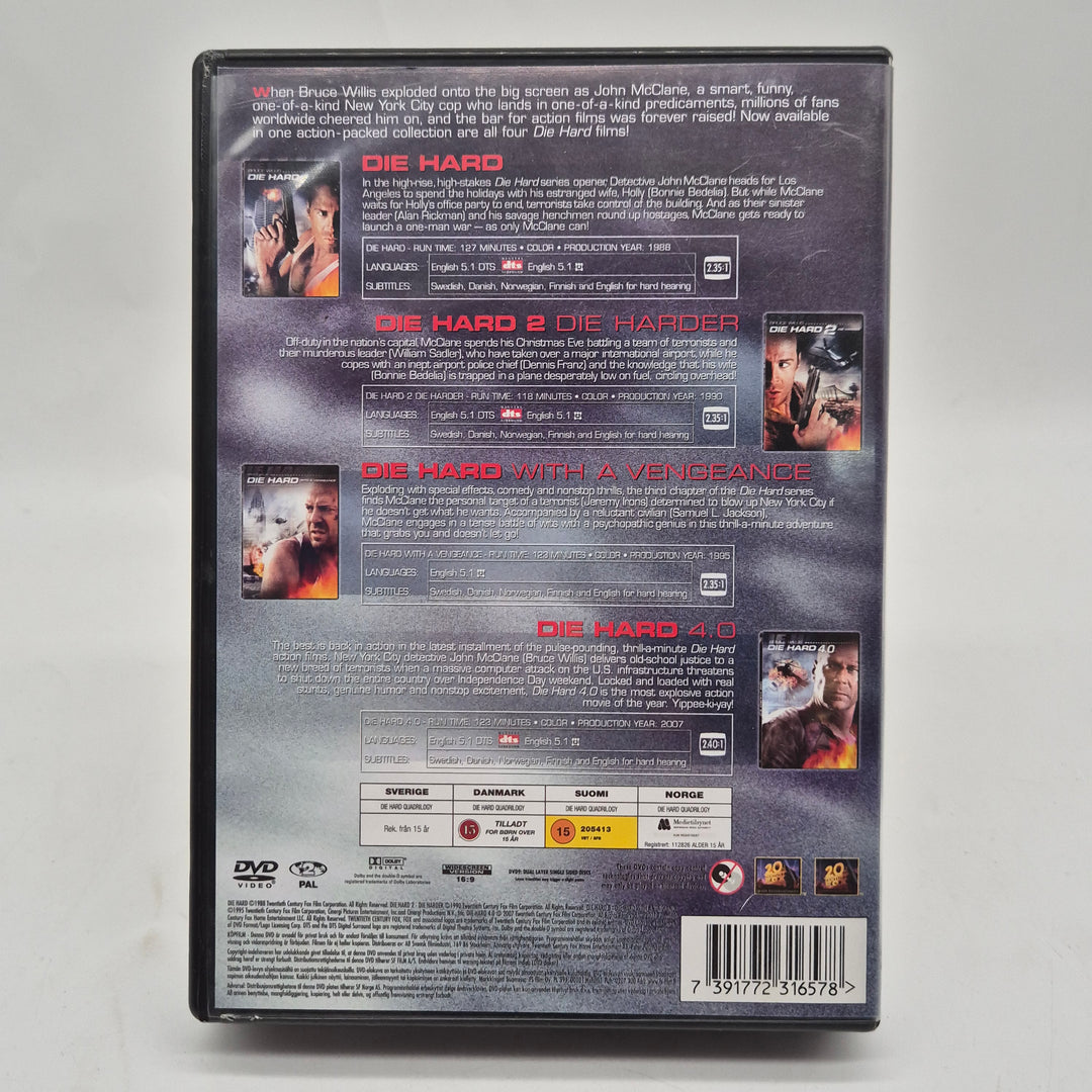 Die Hard Quadrilogy DVD box klassisk action
