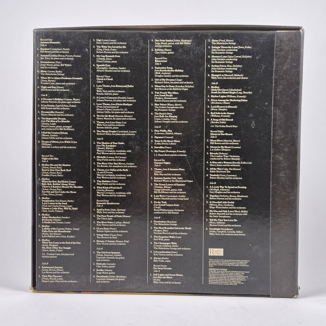 Reader’s Digest Sentimental Memories retro LP-box