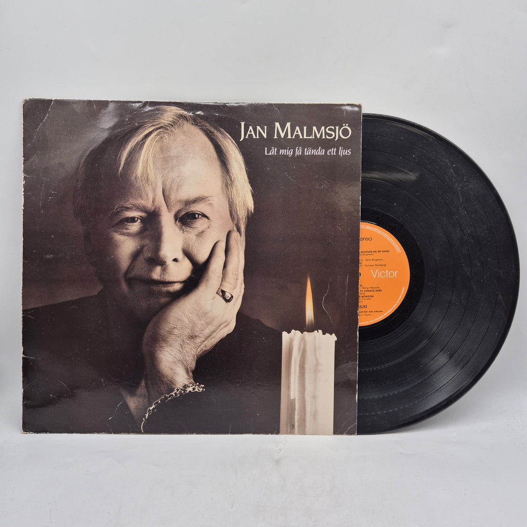 Jan Malmsjö julvinyl Låt mig få tända ett ljus retro
