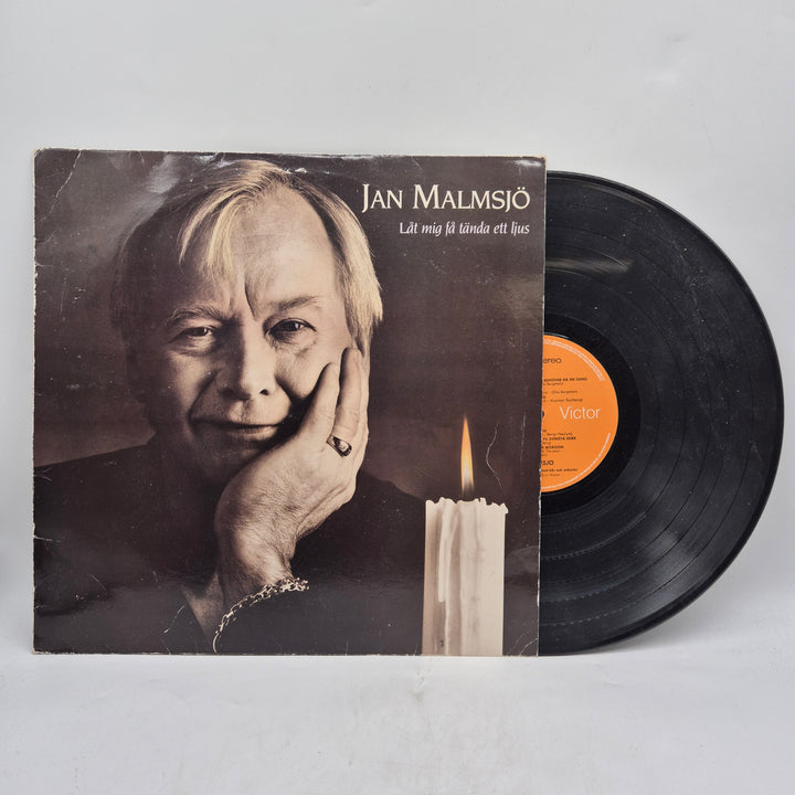 Jan Malmsjö julvinyl Låt mig få tända ett ljus retro
