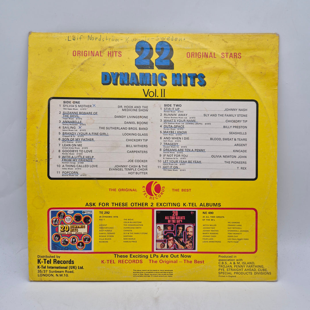 22 Dynamic Hits Vol II vinyl retro 70-tal