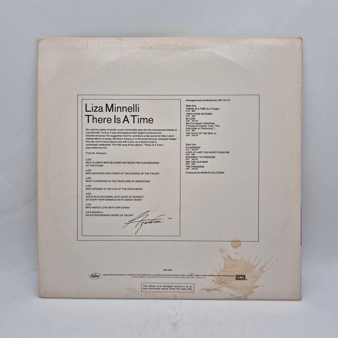 Liza Minnelli There Is A Time retro vinyl