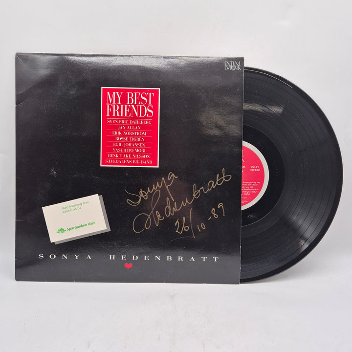 Sonya Hedenbratt My Best Friends signerad retro LP