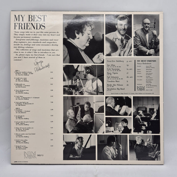 Sonya Hedenbratt My Best Friends signerad retro LP