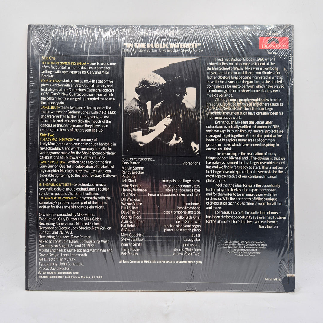 Mike Gibbs Gary Burton jazz LP retro
