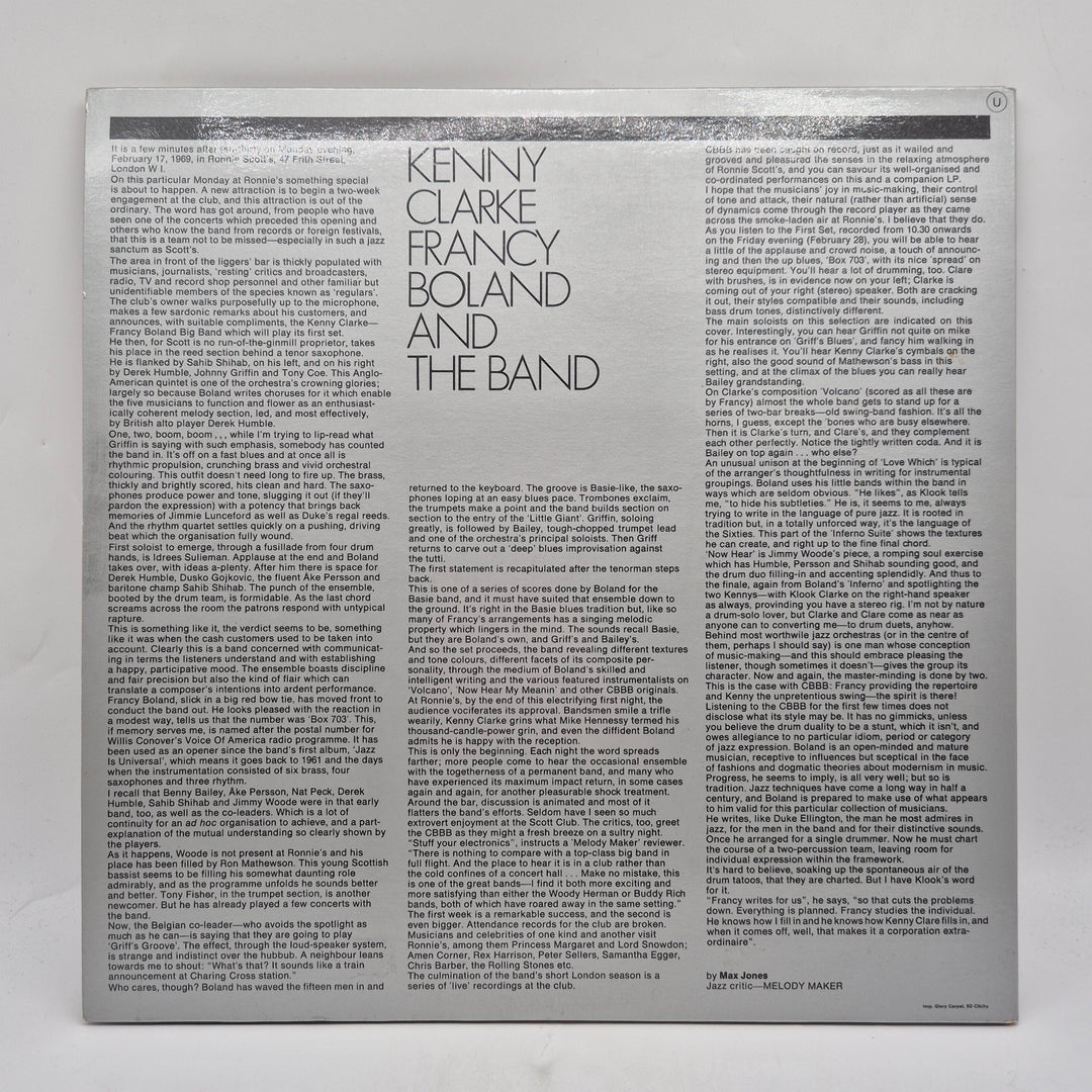 Kenny Clarke Boland Volcano live vinyl retro
