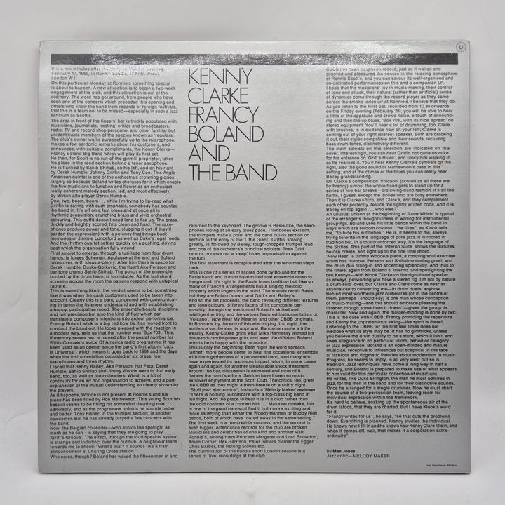 Kenny Clarke Boland Volcano live vinyl retro
