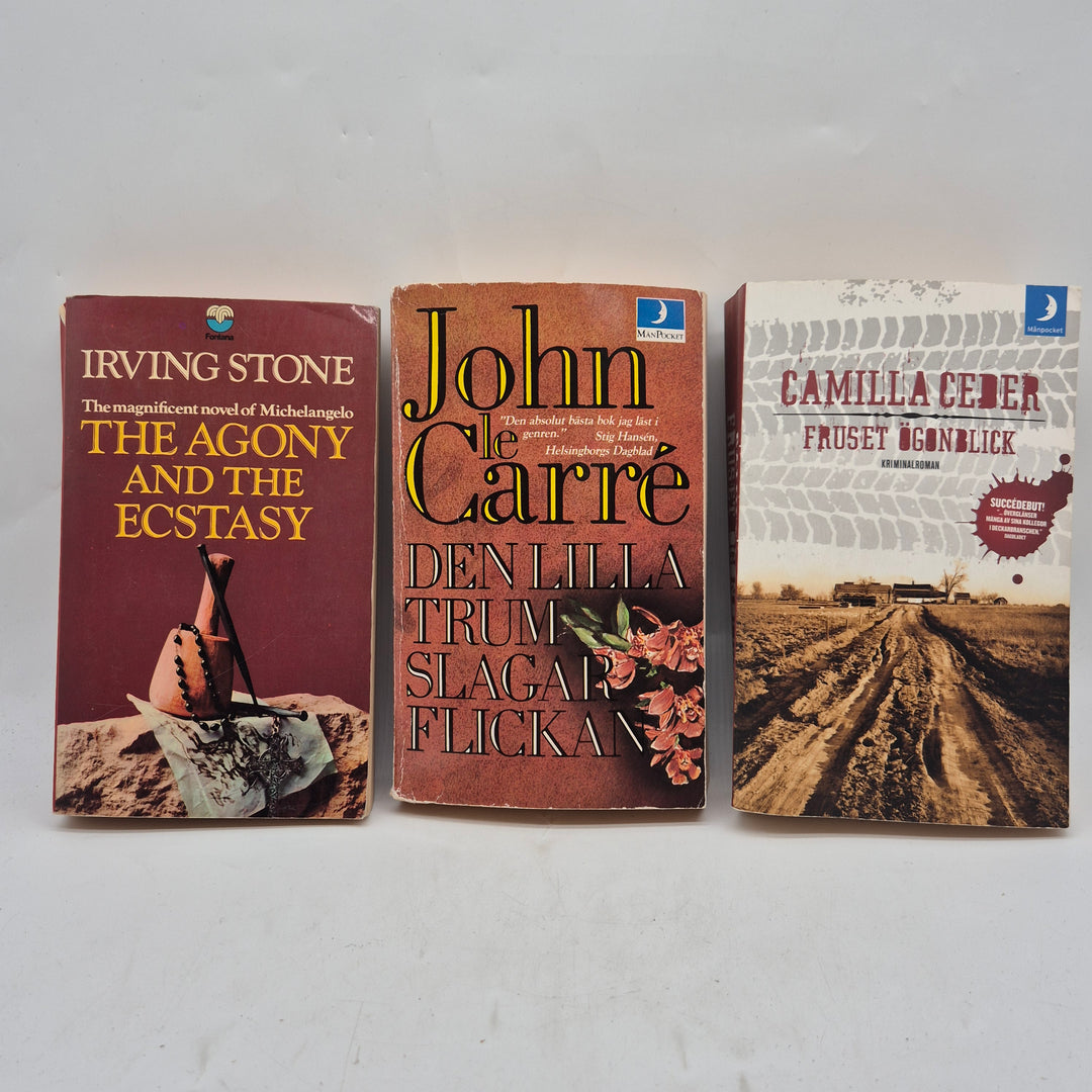 Bokpaket skönlitteratur pocket Irving Stone le Carré