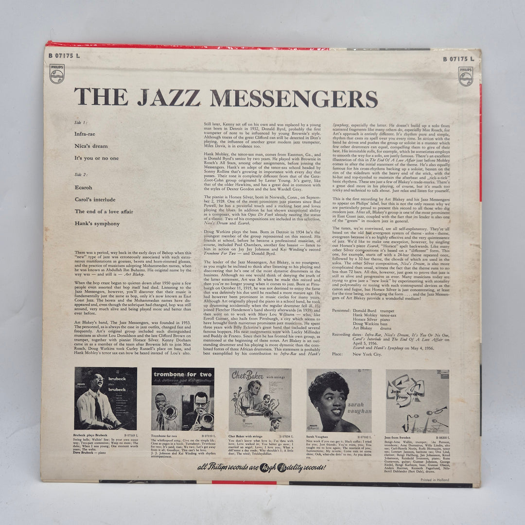 The Jazz Messengers Philips vintage jazz LP