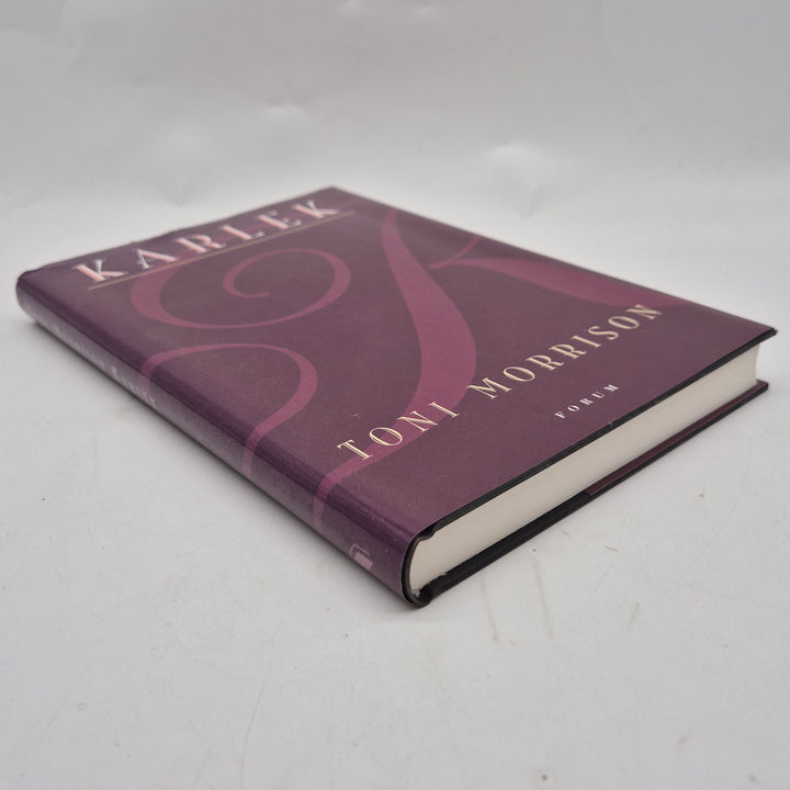 Kärlek Toni Morrison inbunden vinröd roman