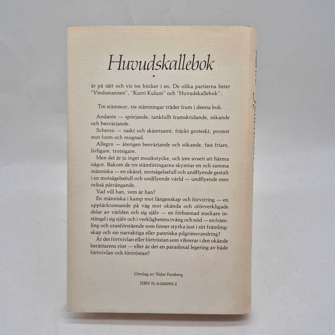 Huvudskallebok Lars Gyllensten retro inbunden bok