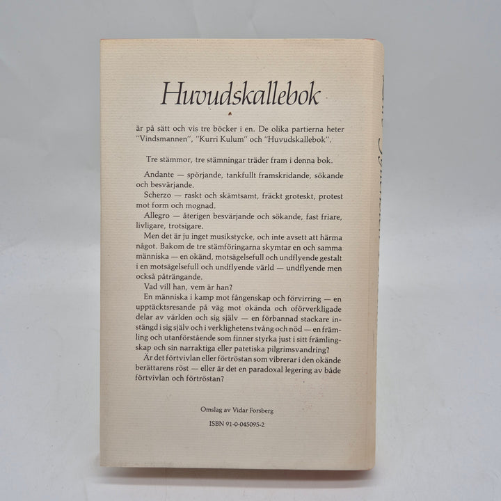 Huvudskallebok Lars Gyllensten retro inbunden bok
