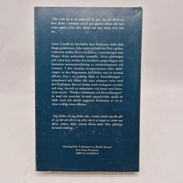 Färdas i drömmen Artur Lundkvist inbunden bok