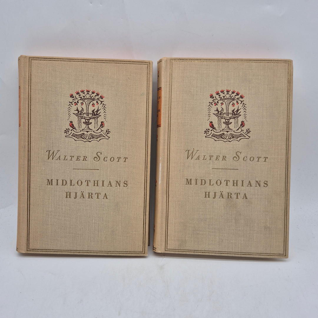 Walter Scott Midlothians hjärta tvåbandsverk vintage