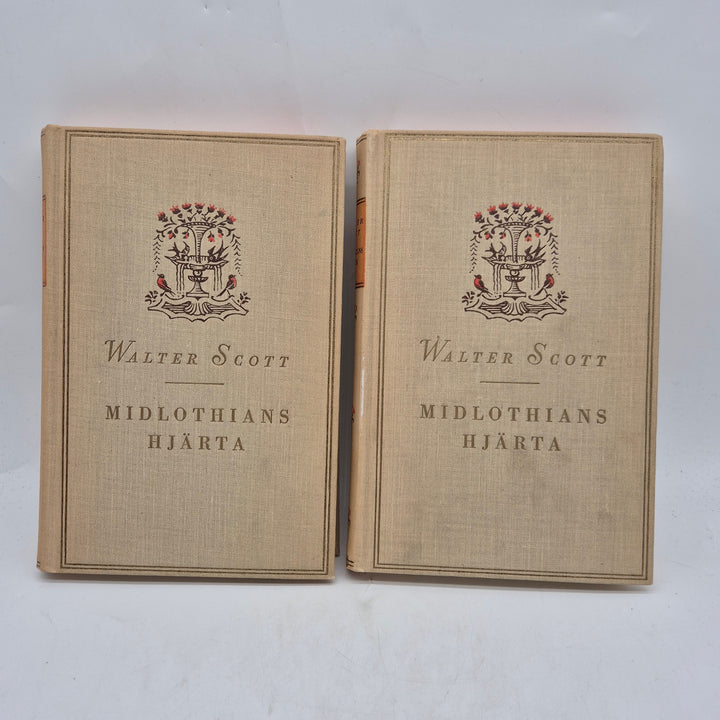 Walter Scott Midlothians hjärta tvåbandsverk vintage