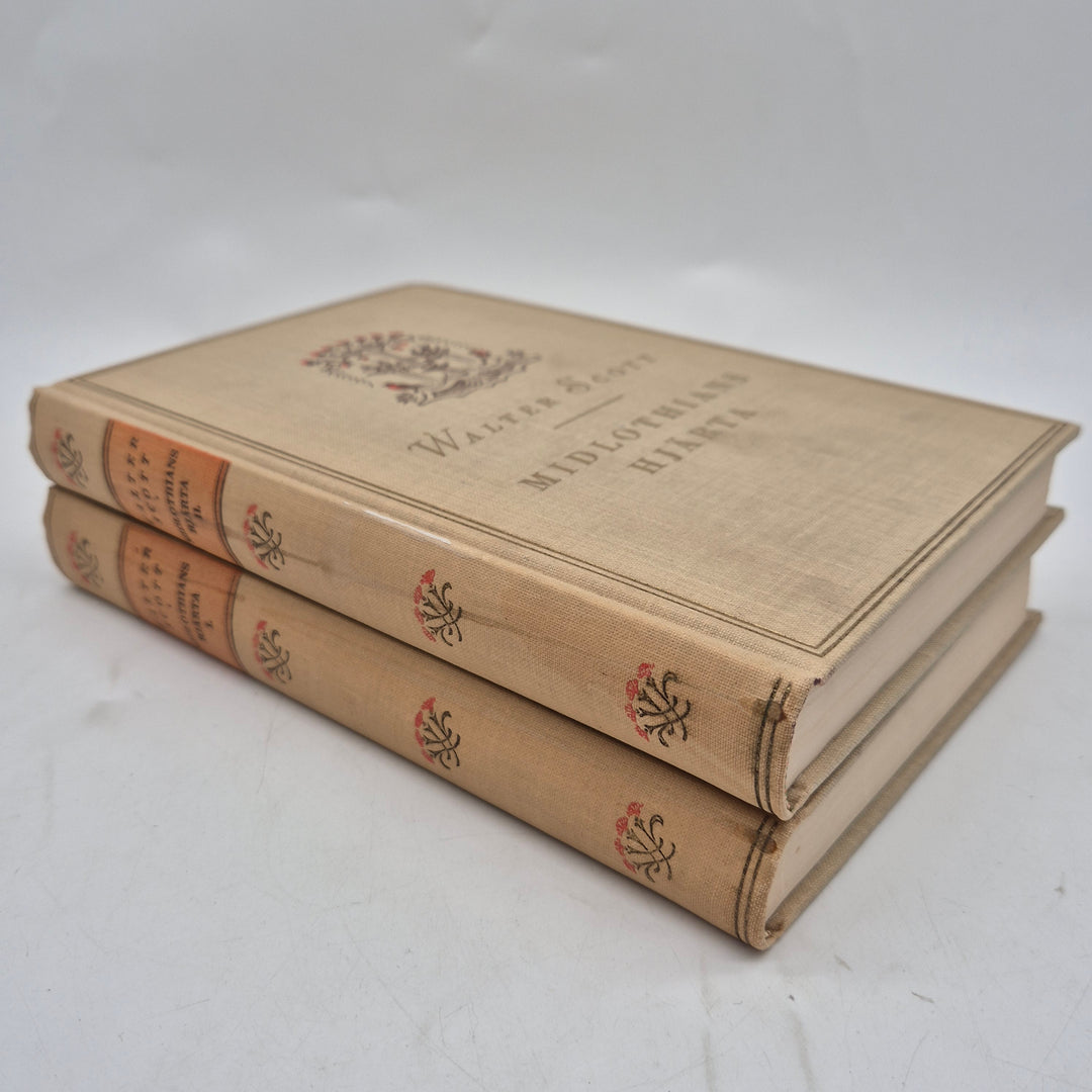 Walter Scott Midlothians hjärta tvåbandsverk vintage