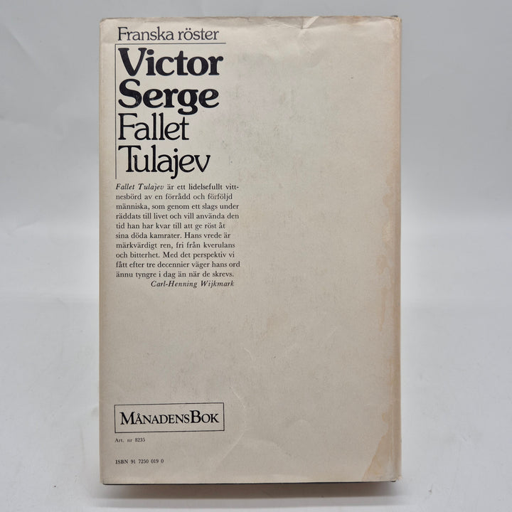 Retro inbunden bok Fallet Tulajev klassiker